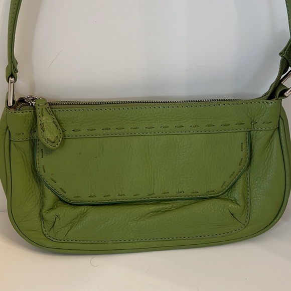 WILSON LEATHER VINTAGE GREEN HAND BAG - Picture 14 of 14